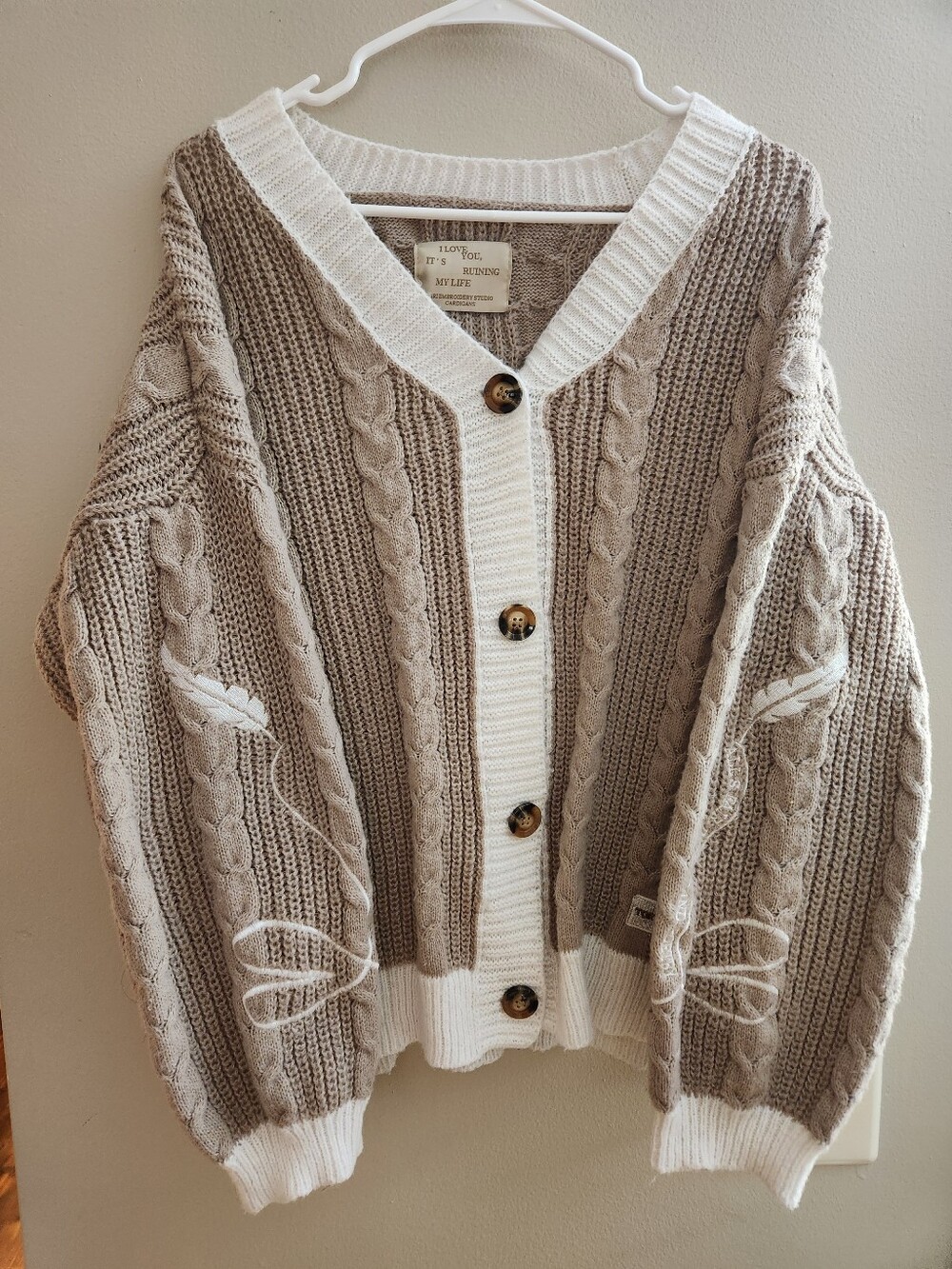 Ari Embroidery Studio Taylor Swift TTPD Cardigan Embroidered